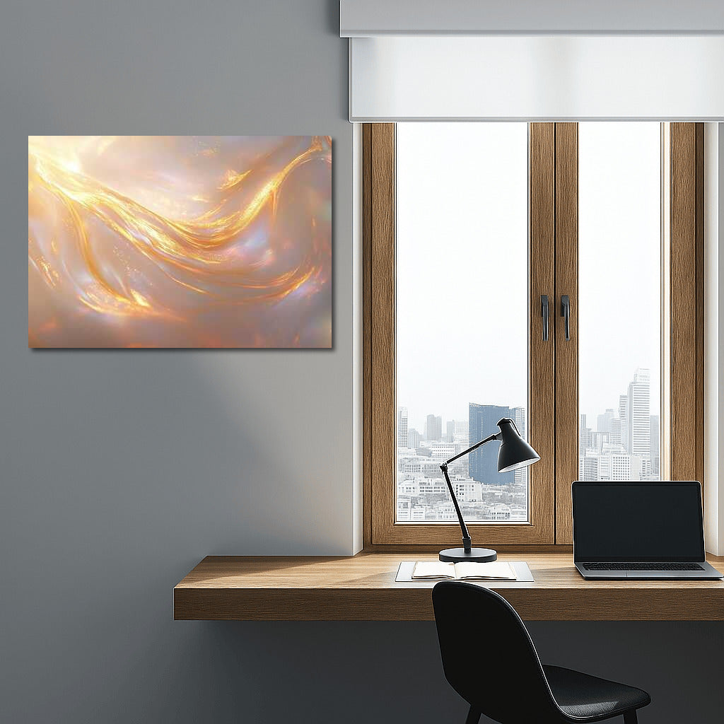 Golden Magic: Abstract Glow