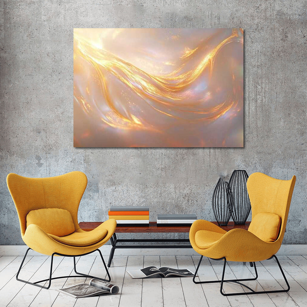 Golden Magic: Abstract Glow