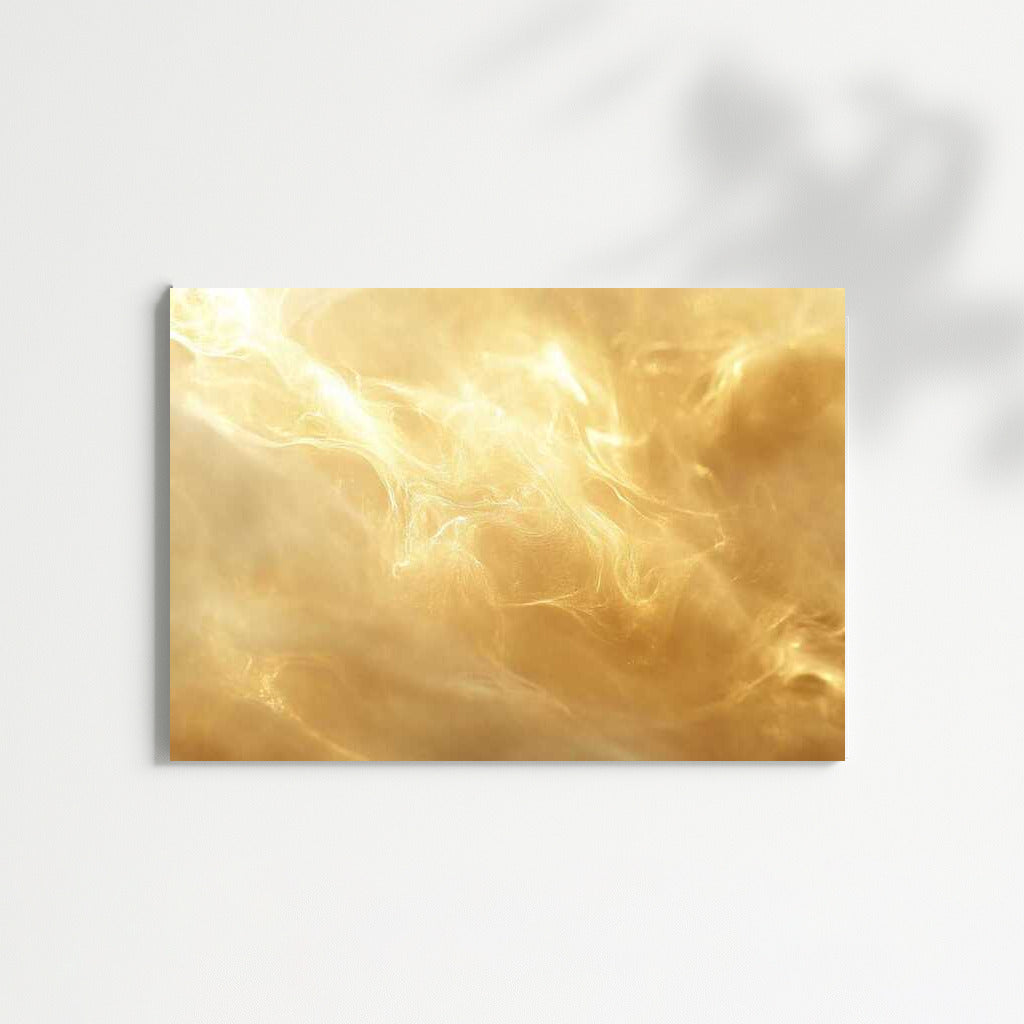 Golden Vortex: Abstract Glow Elegance