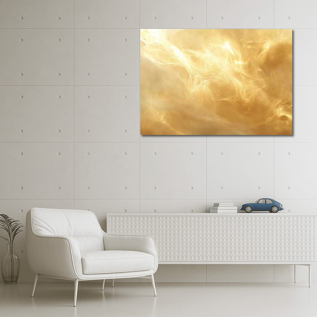 Golden Vortex: Abstract Glow Elegance