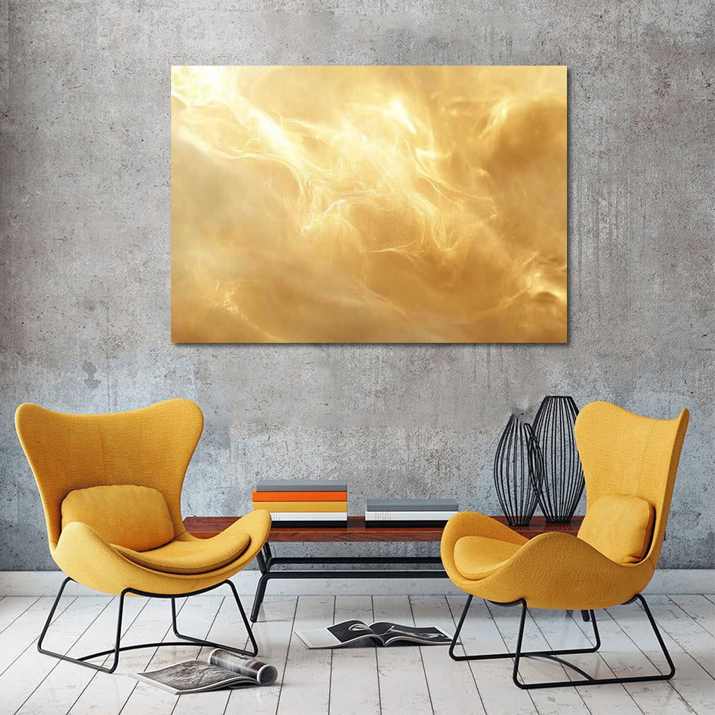 Golden Vortex: Abstract Glow Elegance