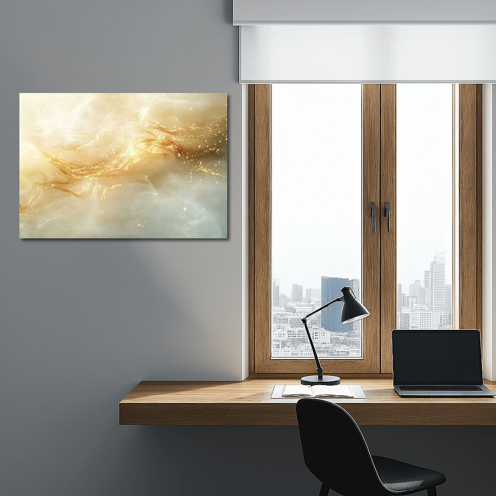 Abstract Gold: The Glow of Luxury