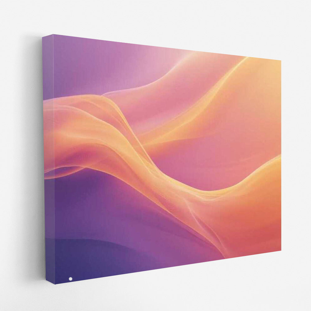 Magic Dance: Abstract Flowers on Gradient Background