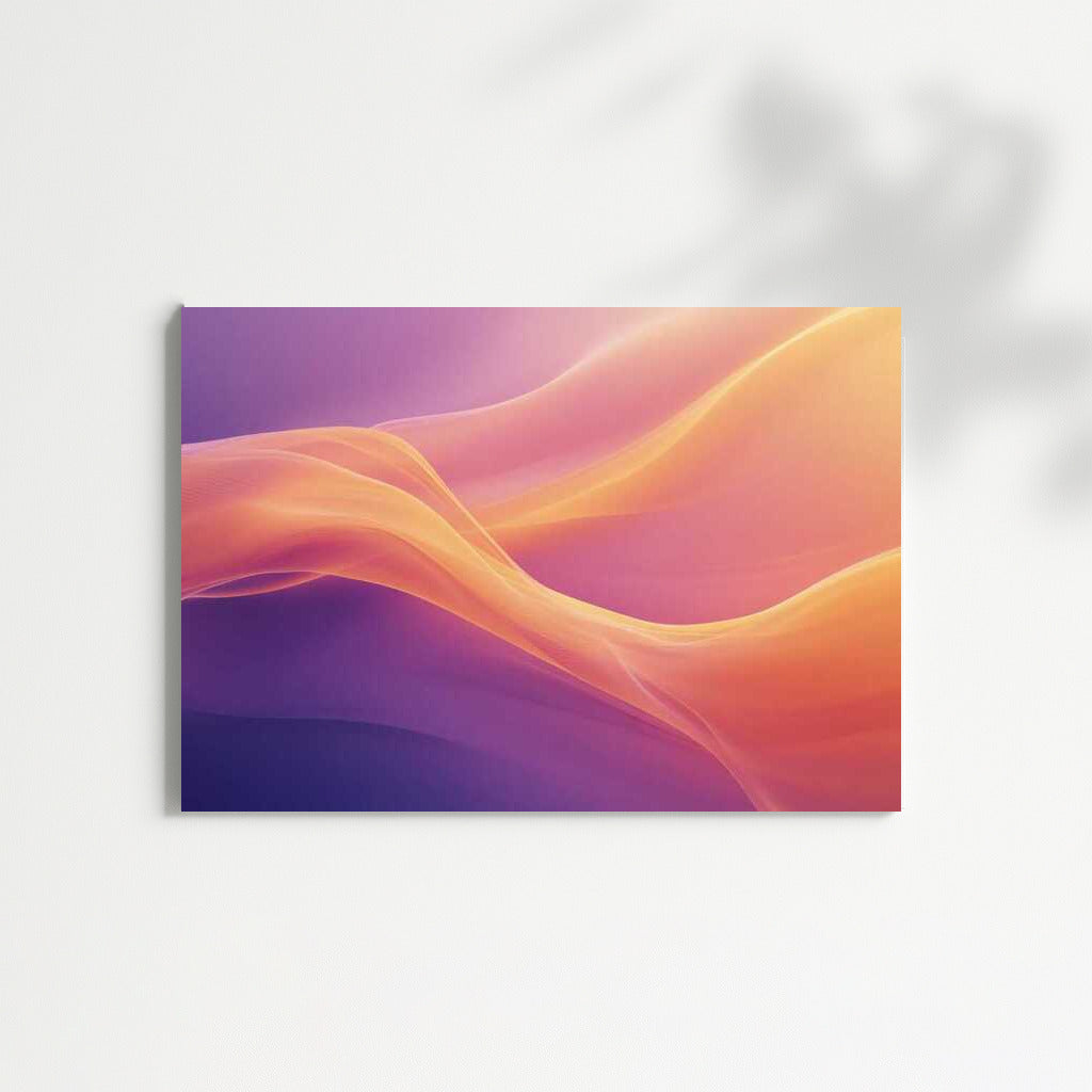 Magic Dance: Abstract Flowers on Gradient Background