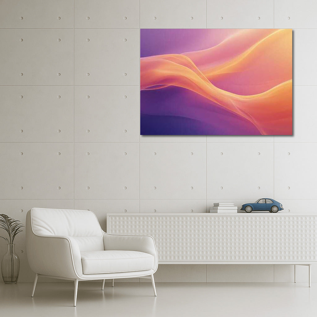 Magic Dance: Abstract Flowers on Gradient Background