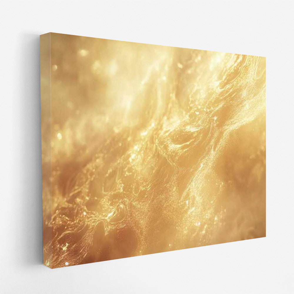 Golden Glow Abstraction: Luxury and Shine