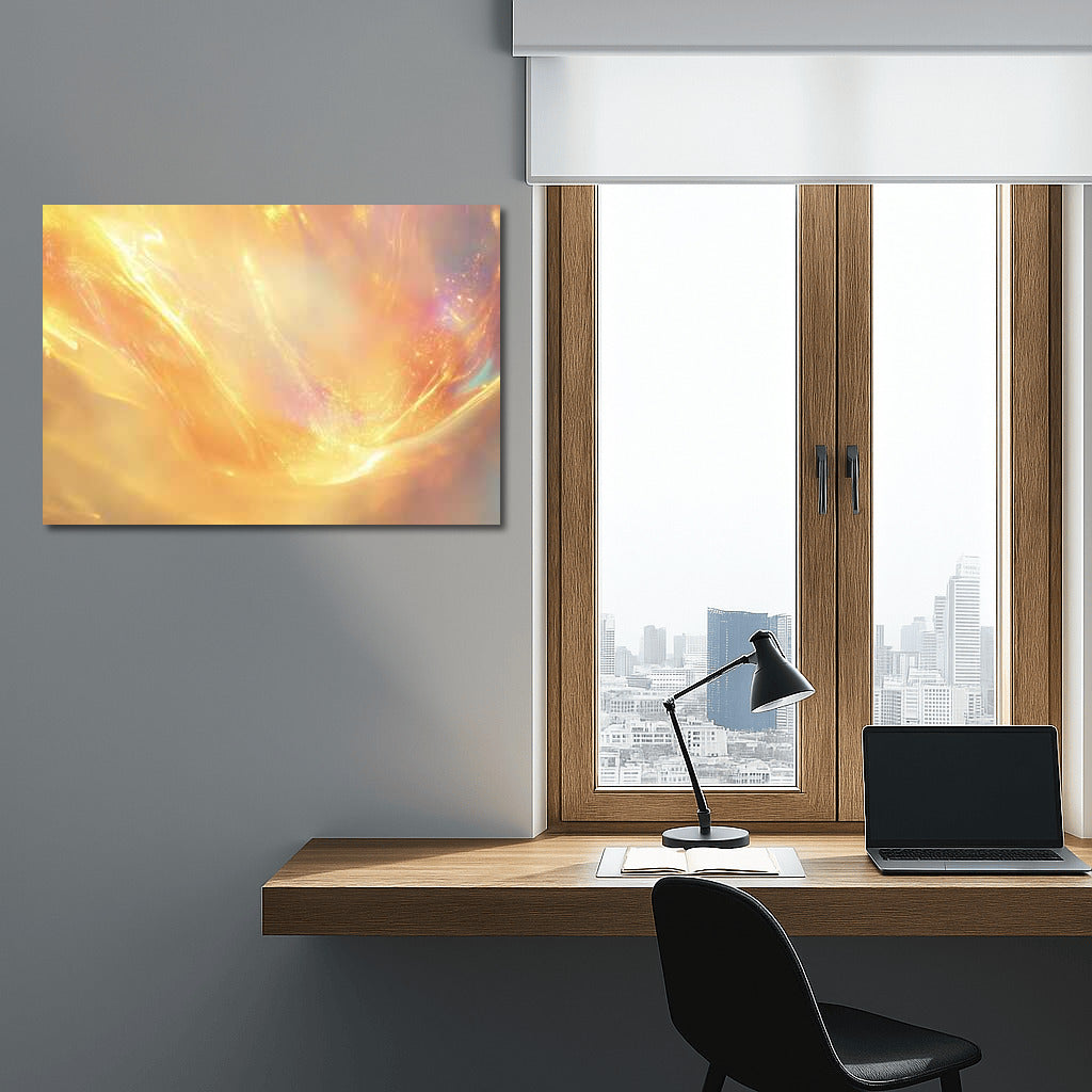 Golden Glow: Abstract Light Magic