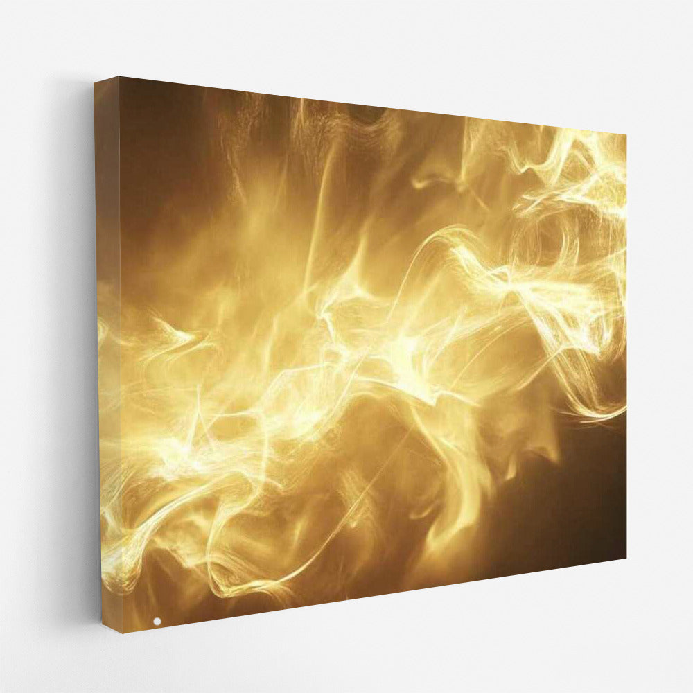 Golden Shimmer: Pearlescent Abstract Swirl