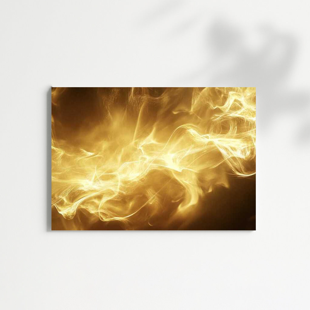 Golden Shimmer: Pearlescent Abstract Swirl