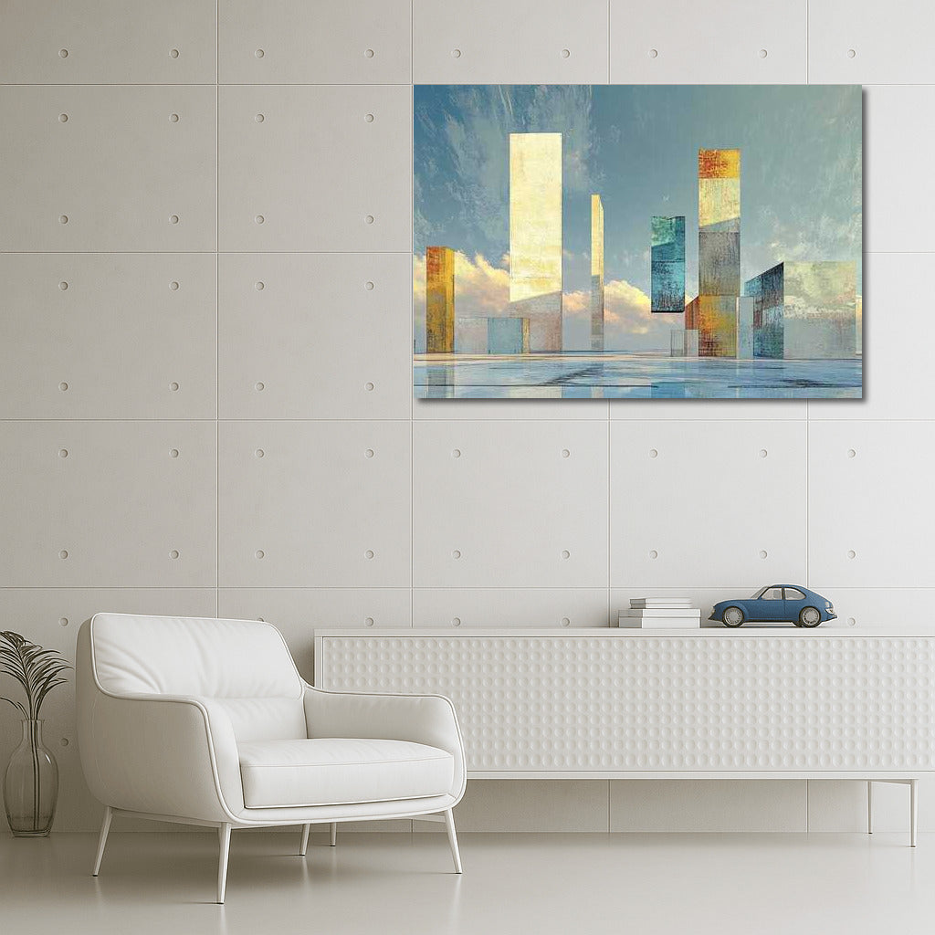 Harmony of Abstract Columns: Fantasy in Interior