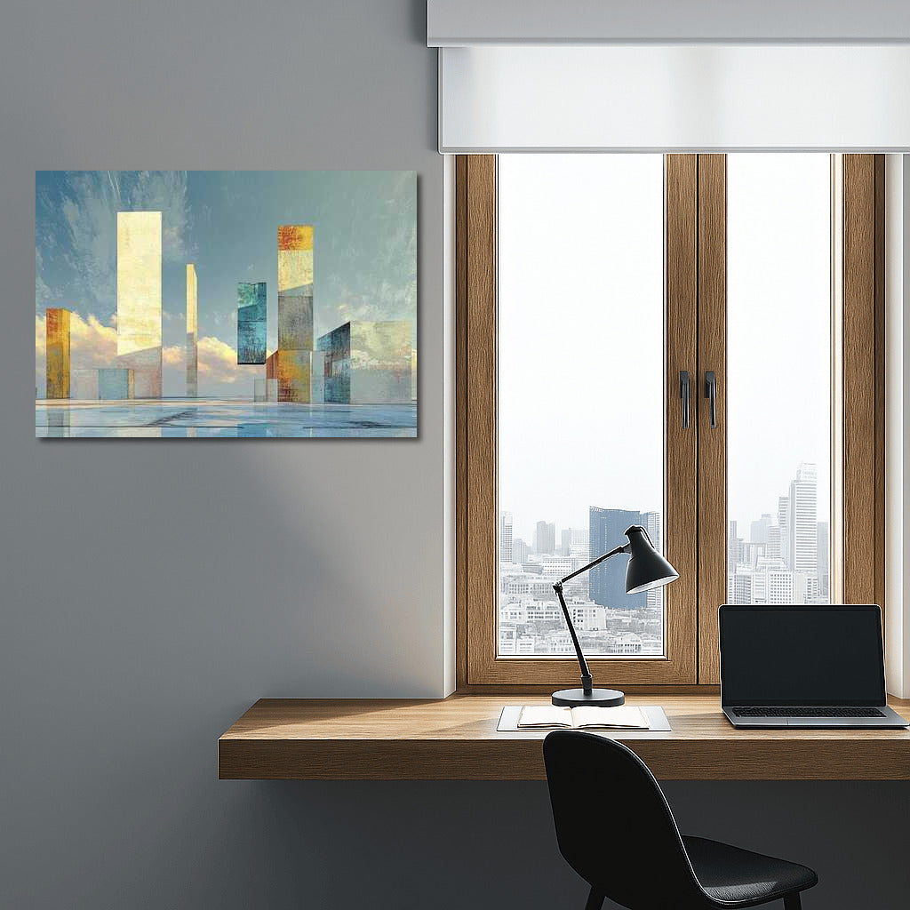Harmony of Abstract Columns: Fantasy in Interior