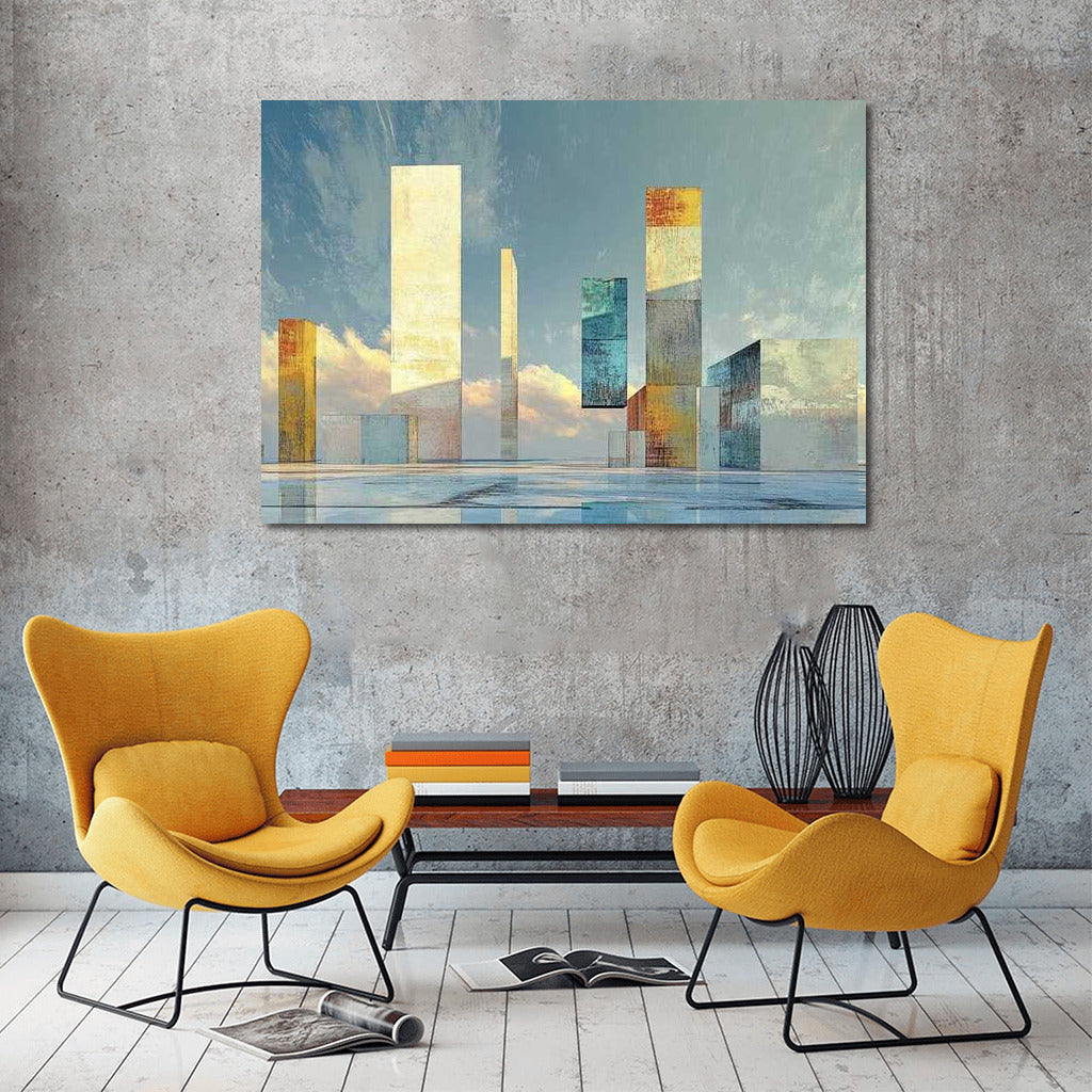 Harmony of Abstract Columns: Fantasy in Interior