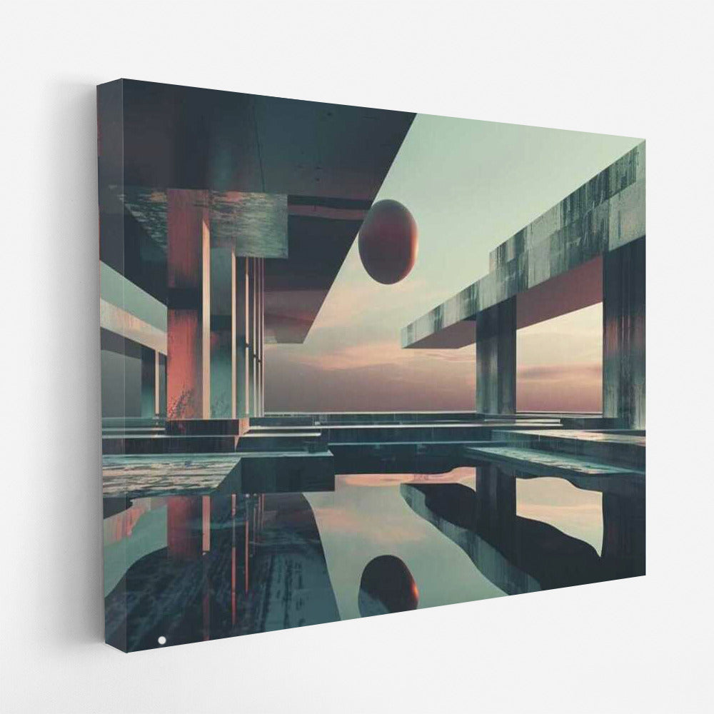 Industrial Infinity: Abstract Architectural Explosion