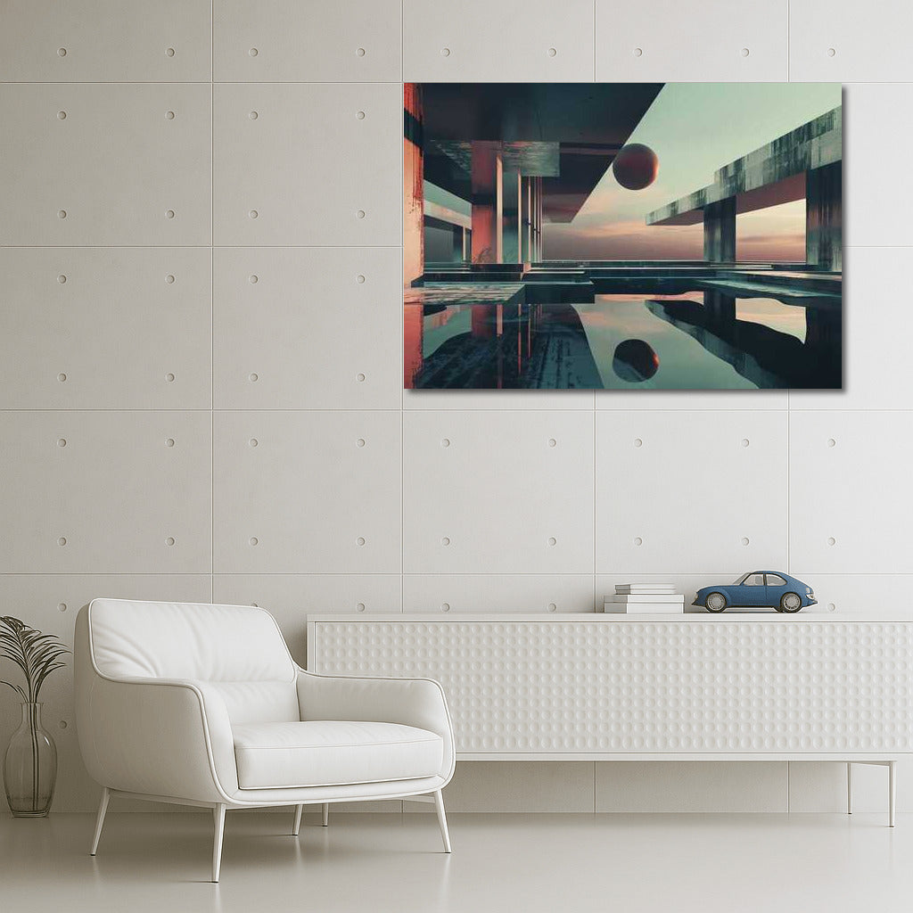 Industrial Infinity: Abstract Architectural Explosion