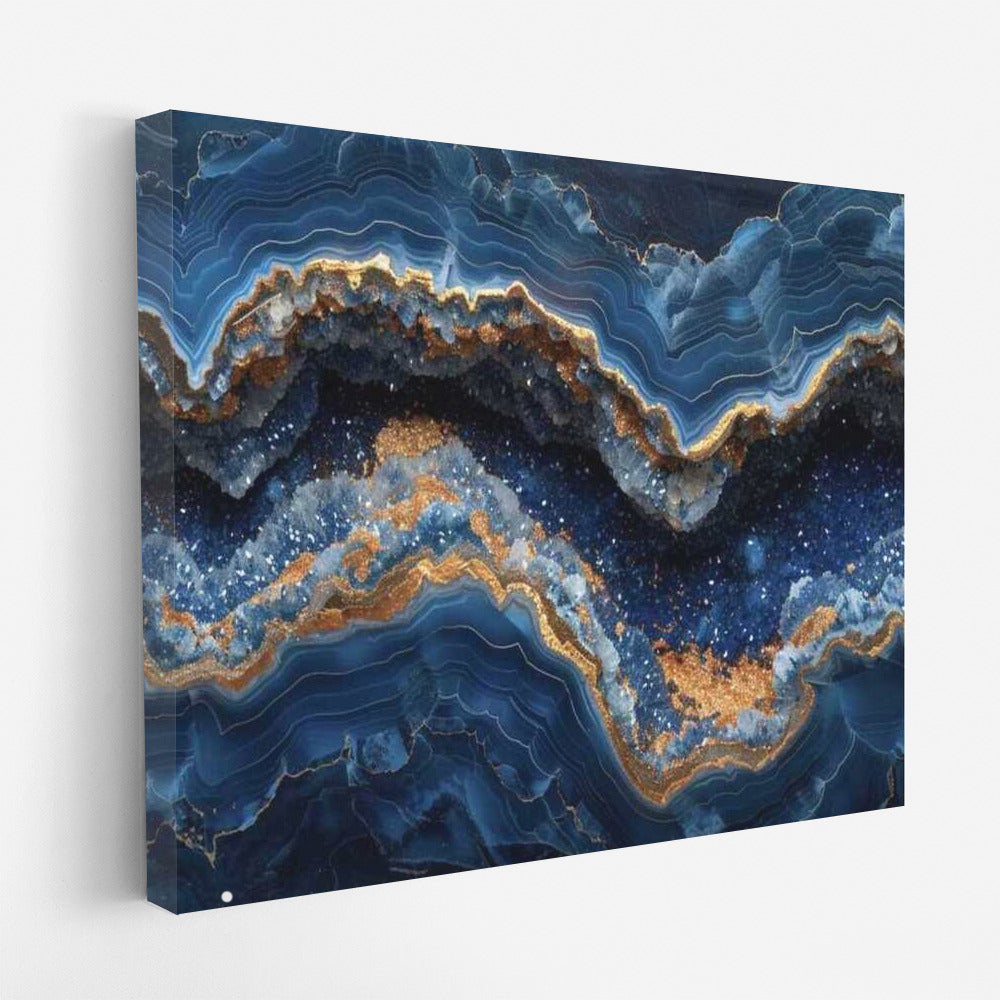 Abstract Depths of Lazurite: Blue Stone Magic