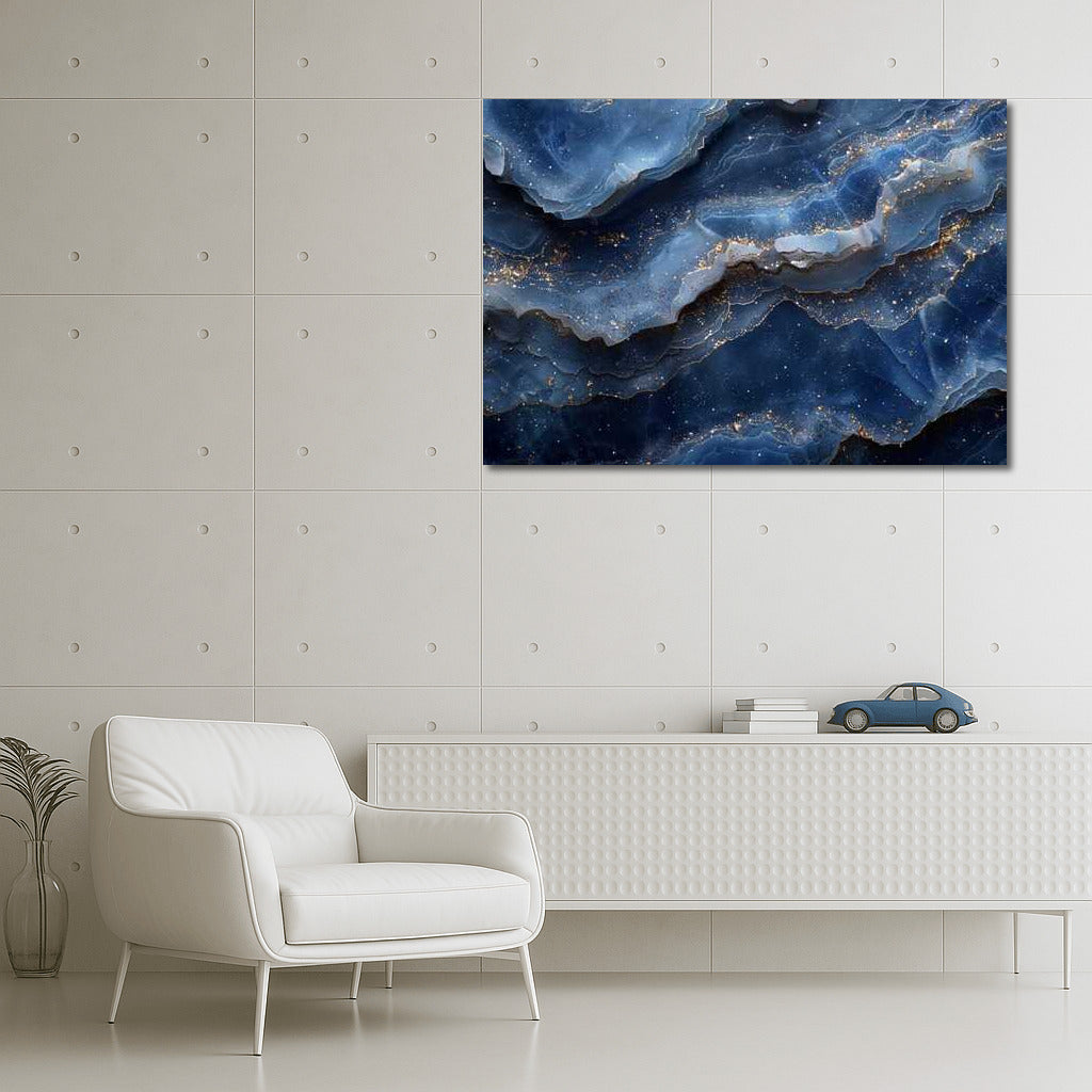 Cosmic Silence: Lazurite Abstraction