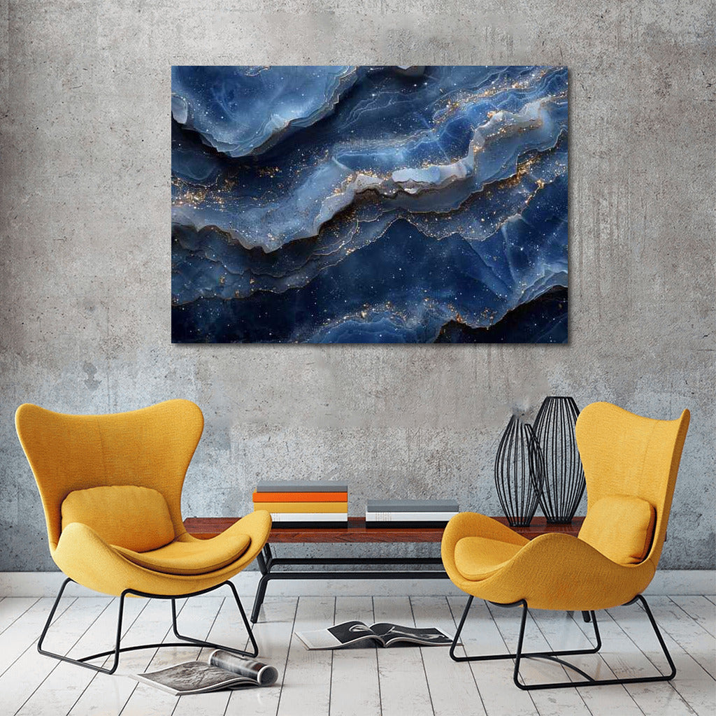 Cosmic Silence: Lazurite Abstraction
