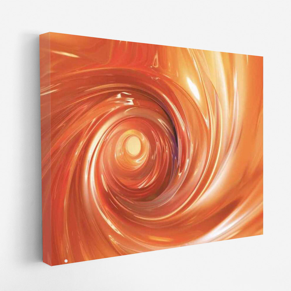 Orange Emotional Whirlwind: Abstract Dance
