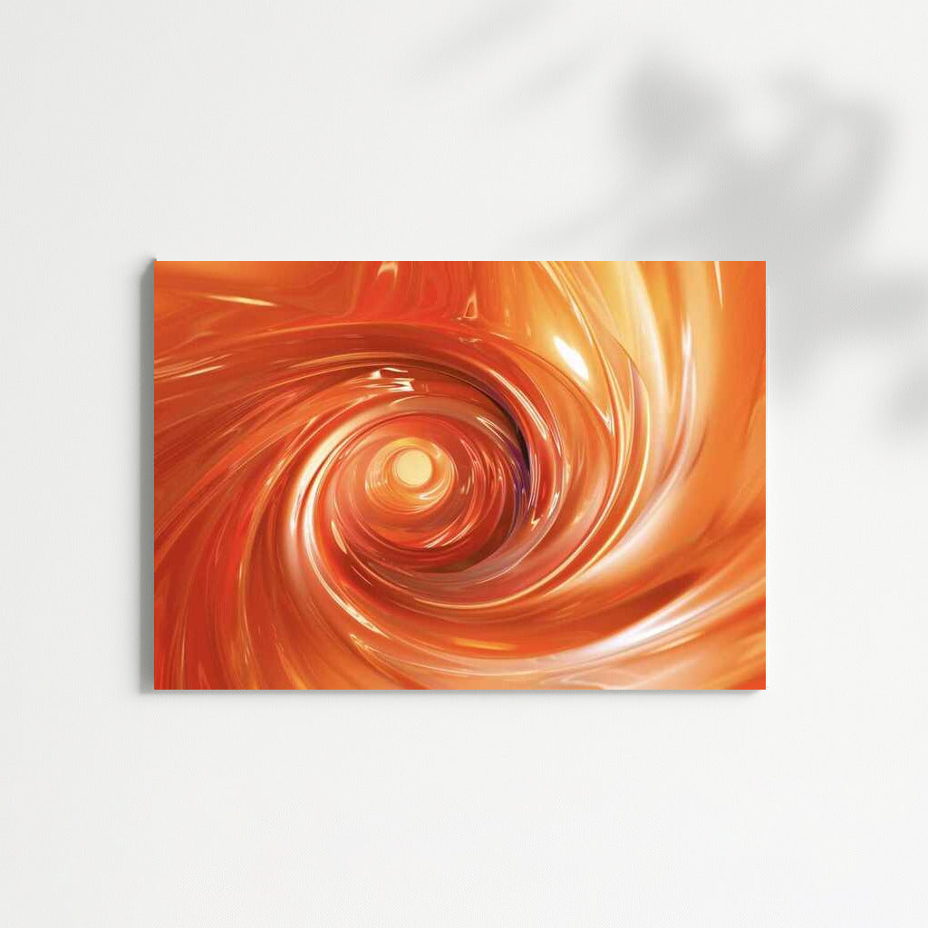 Orange Emotional Whirlwind: Abstract Dance