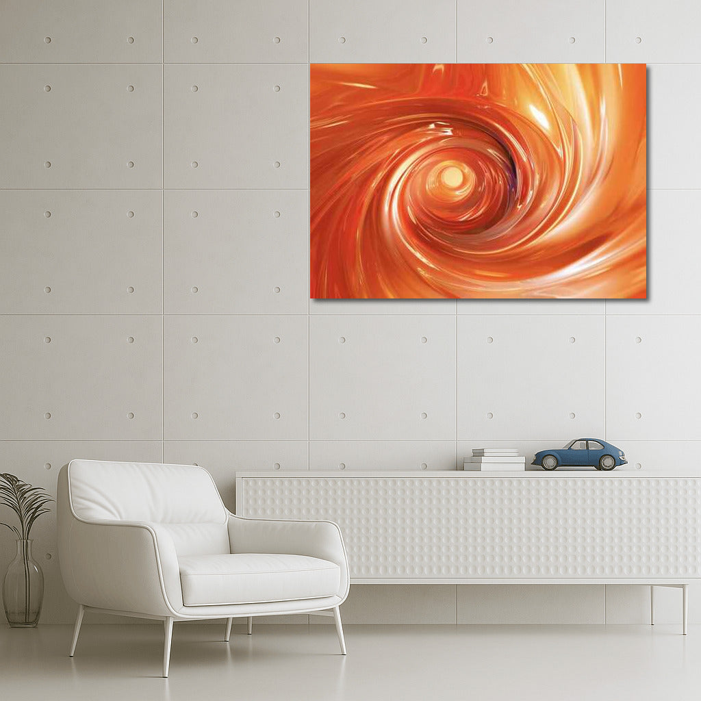 Orange Emotional Whirlwind: Abstract Dance