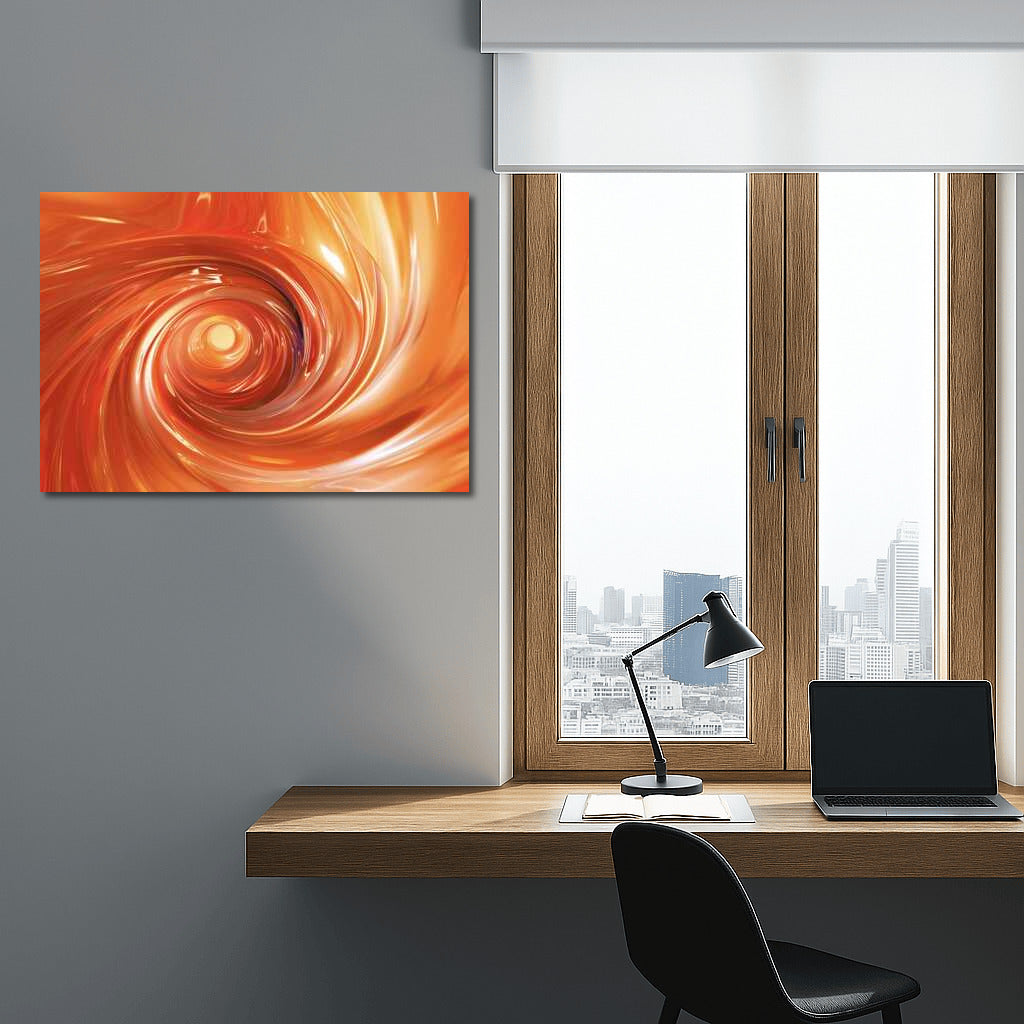 Orange Emotional Whirlwind: Abstract Dance