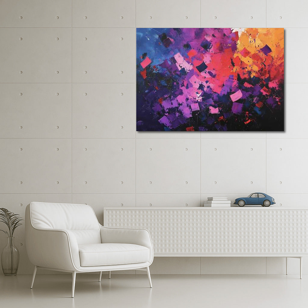 Color Symphony: Modern Abstract Explosion for Interiors