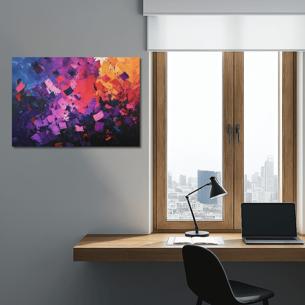 Color Symphony: Modern Abstract Explosion for Interiors