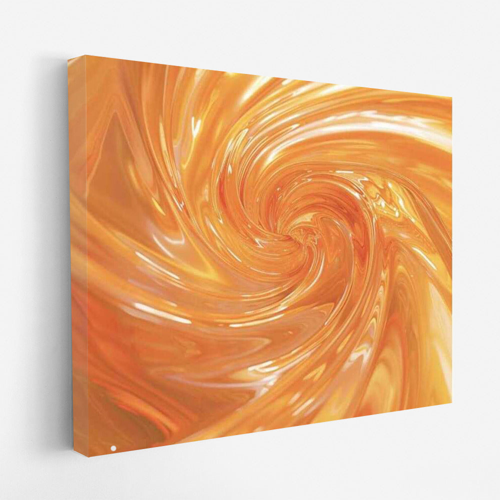 Orange Energy Vortex: Abstract Color Explosion for Interiors