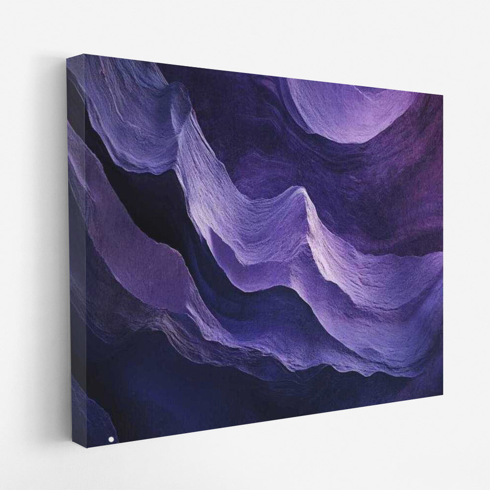 Harmony of the Depths: Abstract Dive into Violet-Blue Tones