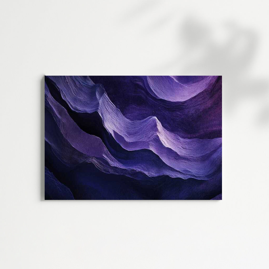 Harmony of the Depths: Abstract Dive into Violet-Blue Tones