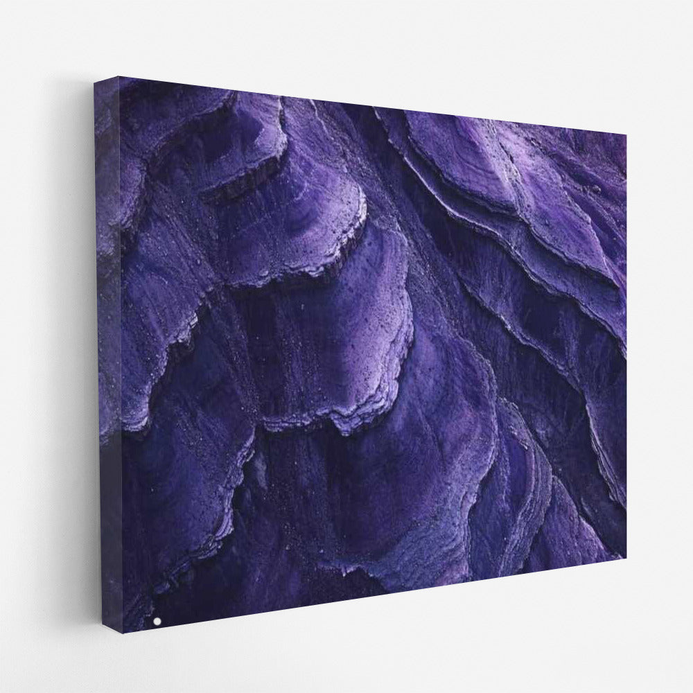 Mystical Waves: Abstraction in Violet-Blue Tones