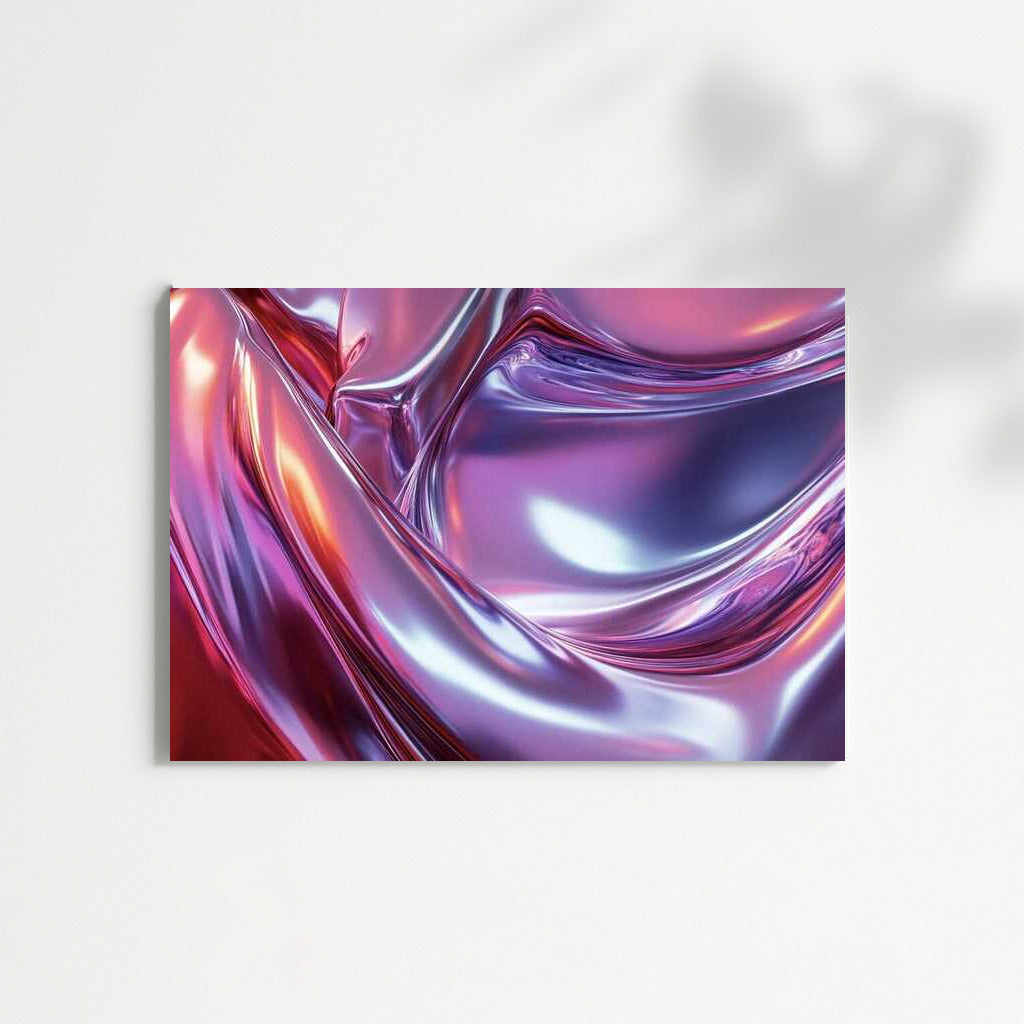 Alchemy of Red: Aluminum Abstract
