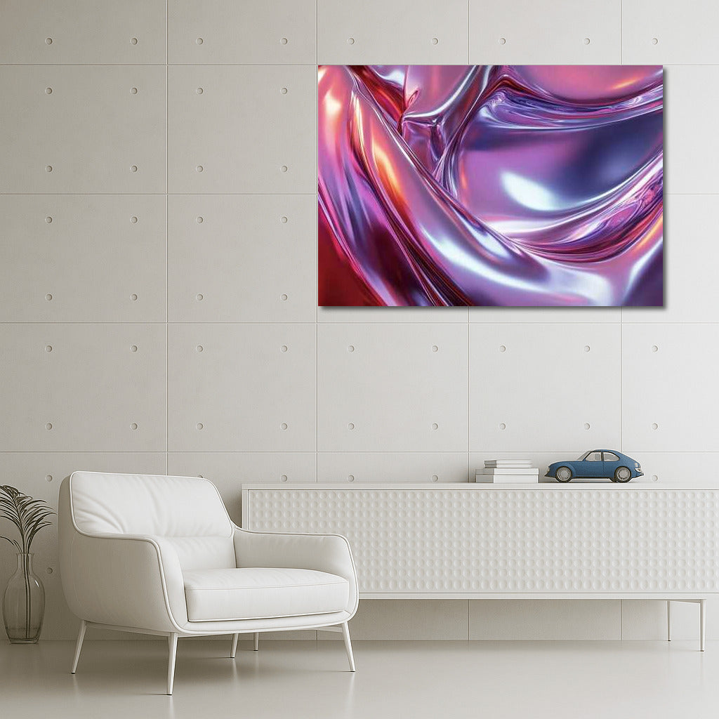 Alchemy of Red: Aluminum Abstract