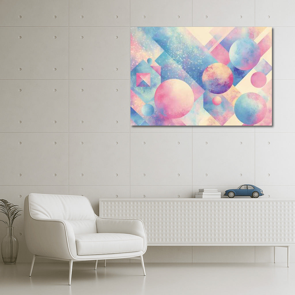 Dreamy Vortex: Vaporwave Abstract Collage