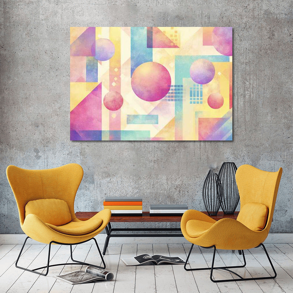 Vaporwave Abstract: Pastel World of Forms