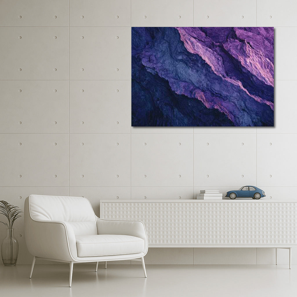 Violet Symphony: Abstract Vortex in Dark Blue Tones