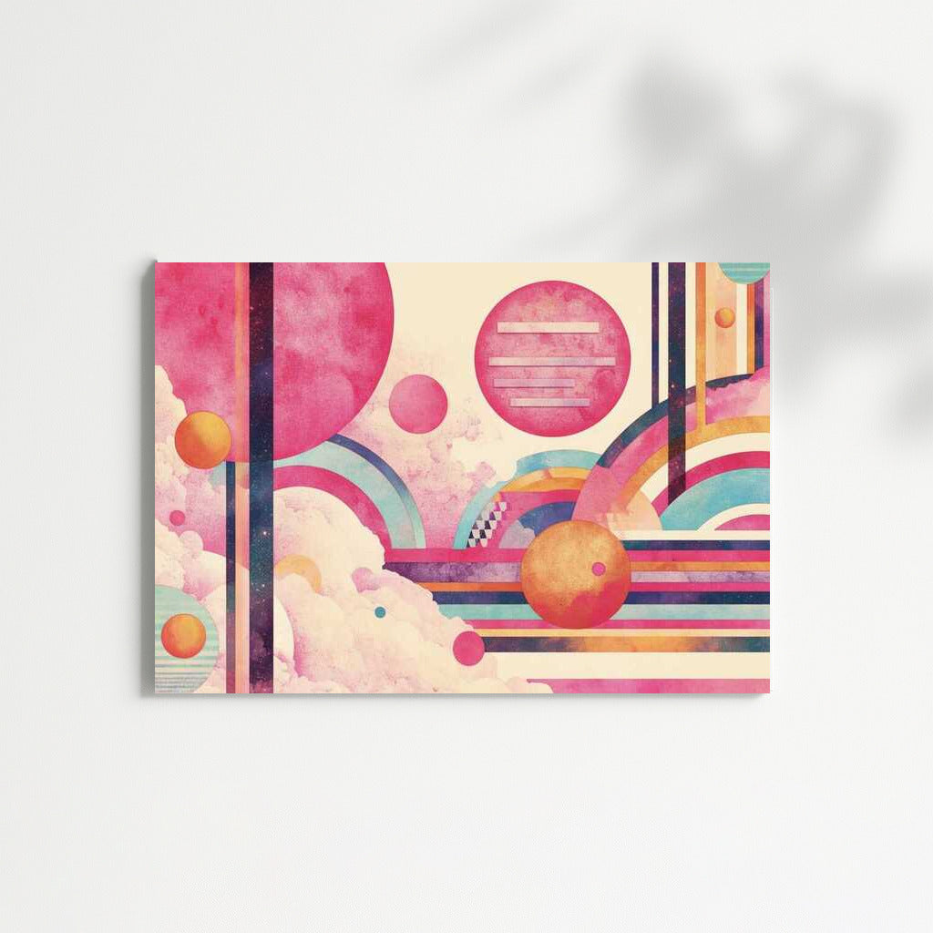 Ethereal Vortex: Abstract Vaporwave Collage