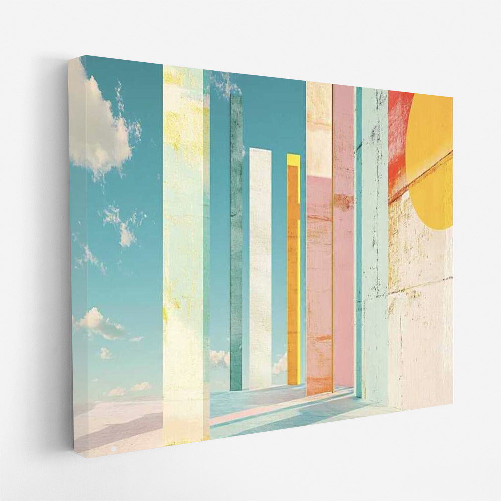 Coloured Columns: Abstract Immersion