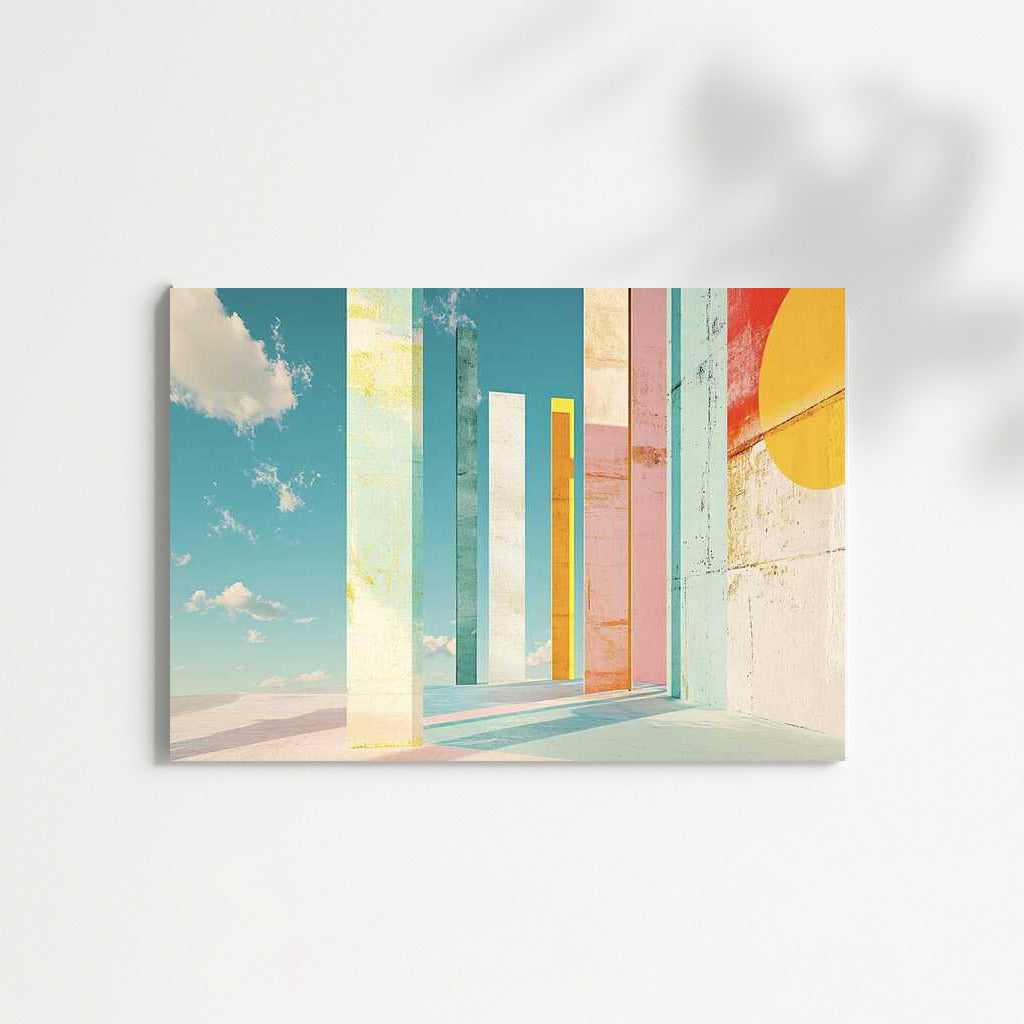 Coloured Columns: Abstract Immersion