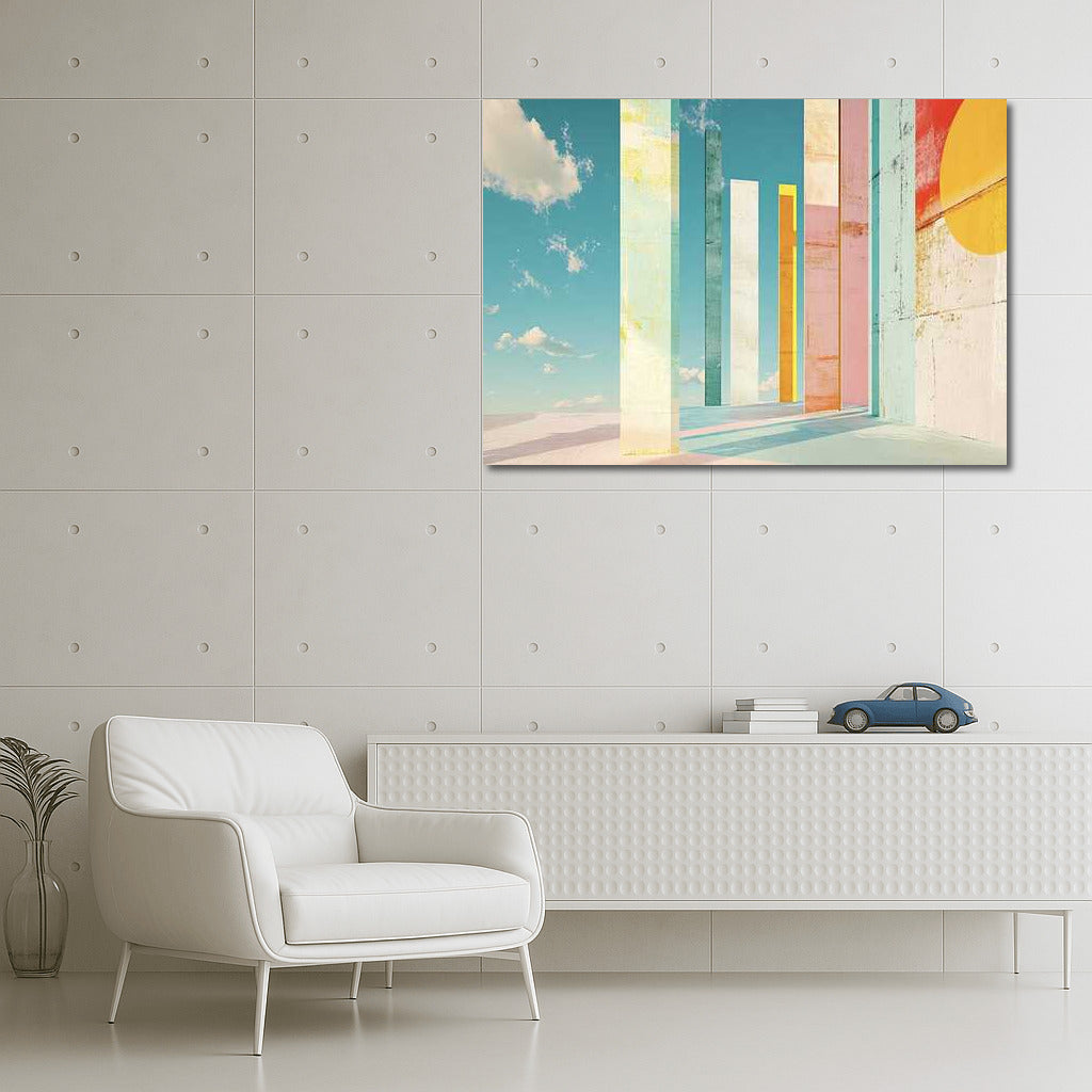 Coloured Columns: Abstract Immersion