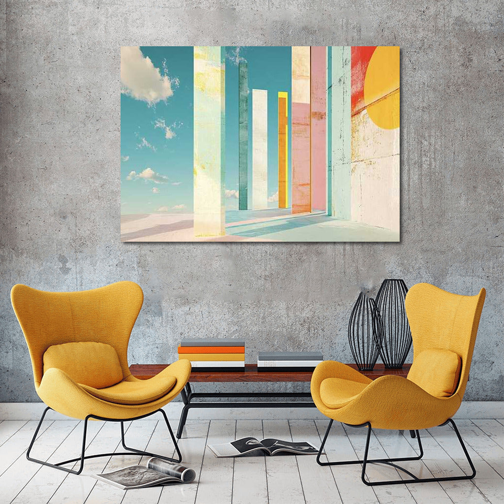 Coloured Columns: Abstract Immersion