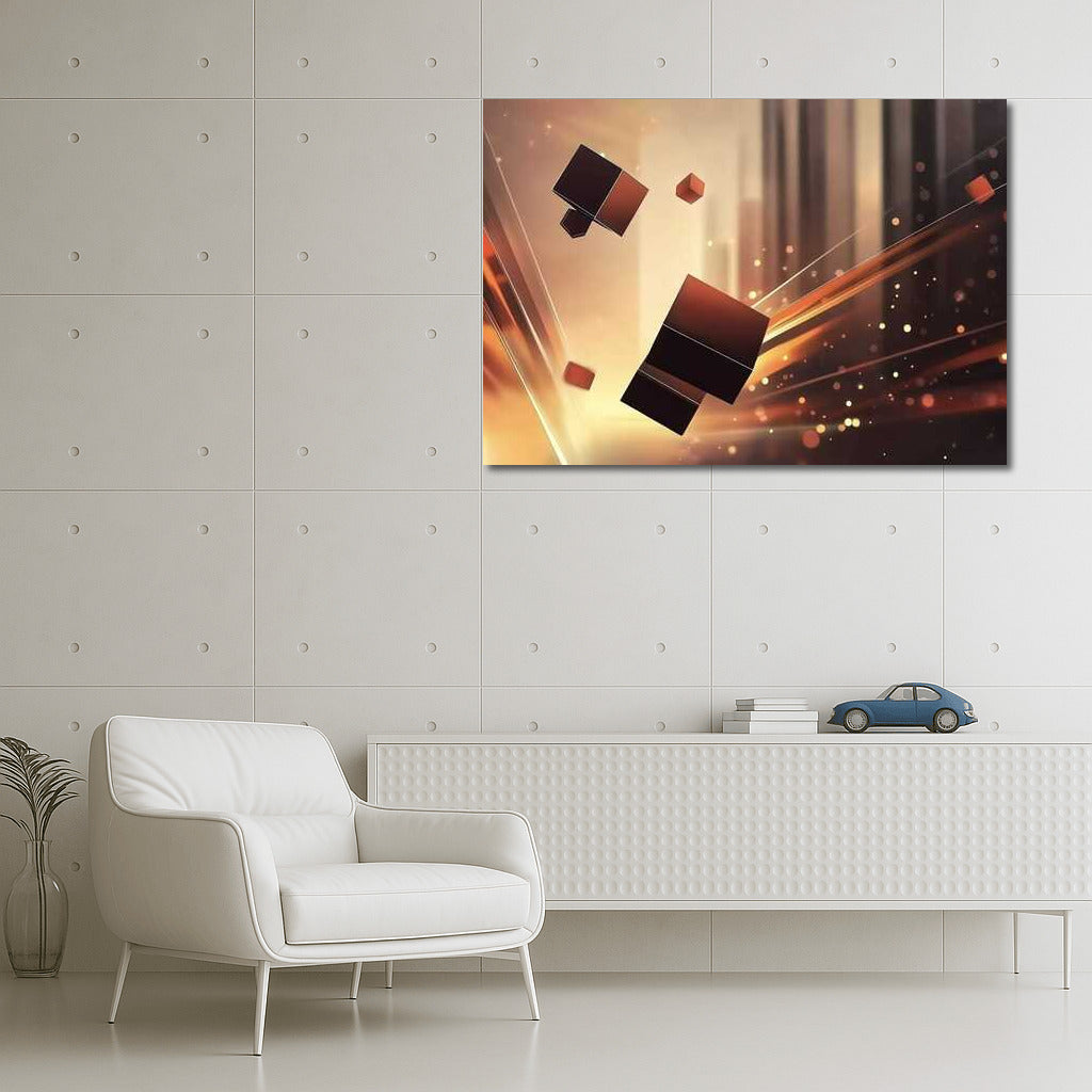 Dance of Light: Abstract Geometric Flow