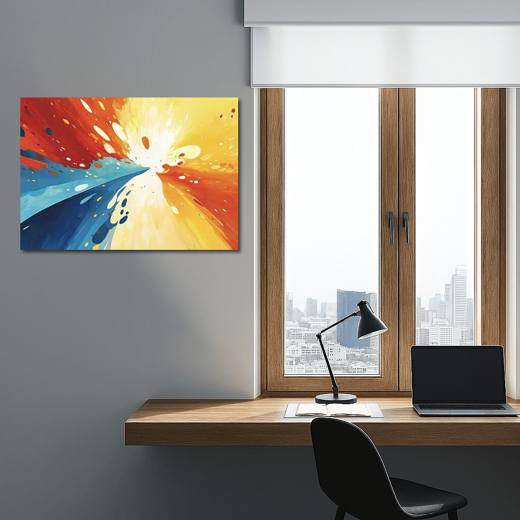 Energy Vortex: Abstract Flow of Colors