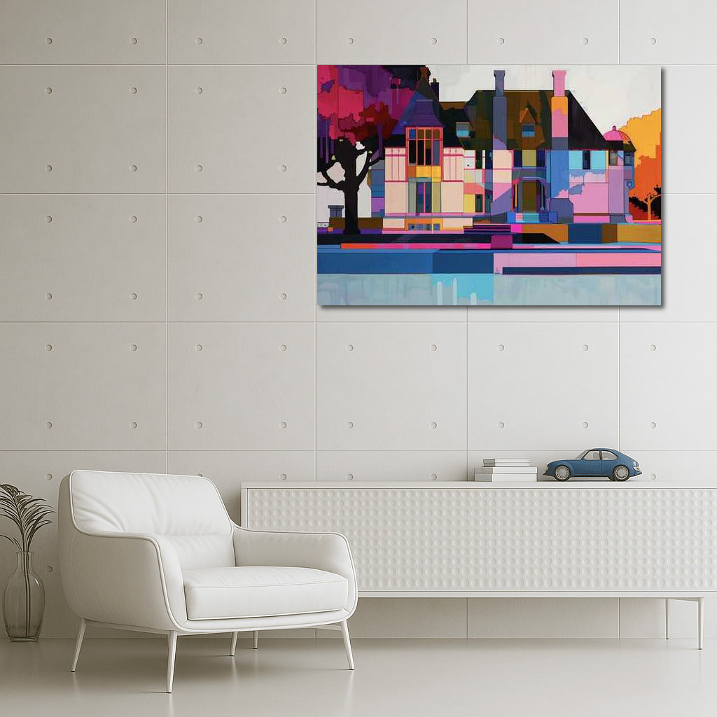Fantasy Abstract Houses: Vivid World
