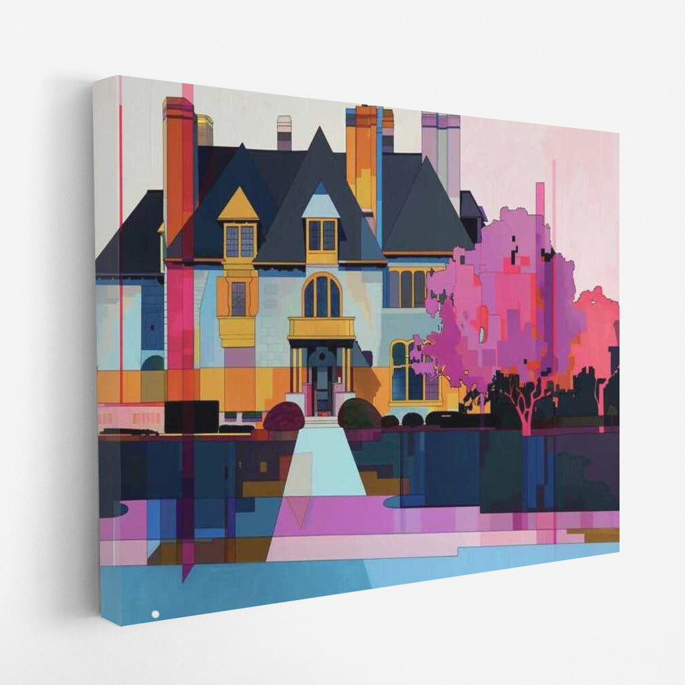 Color Symphony: Abstract Houses