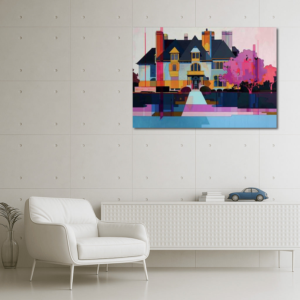 Color Symphony: Abstract Houses