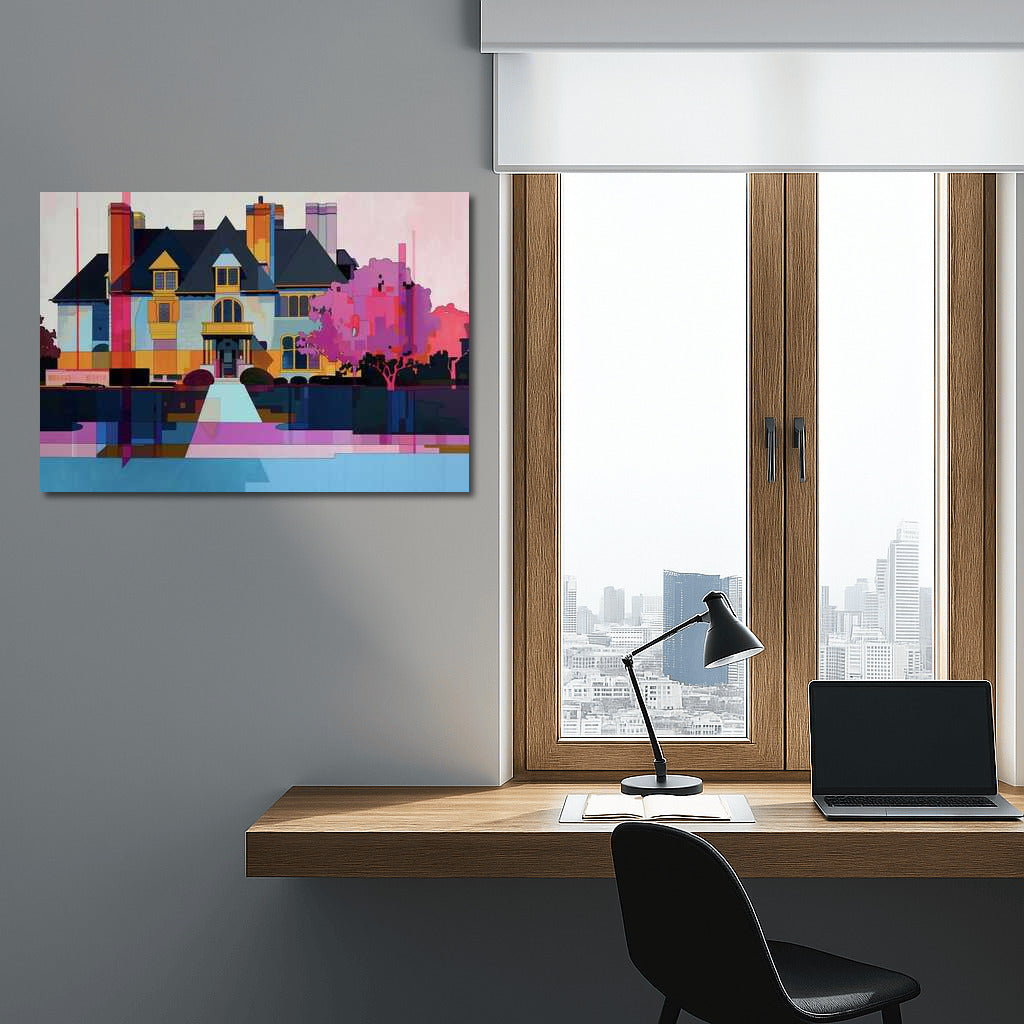 Color Symphony: Abstract Houses