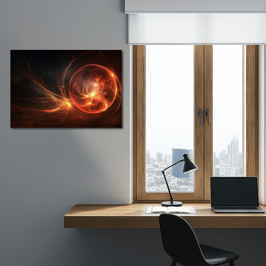 Flame Light: Abstract Ball of Energy