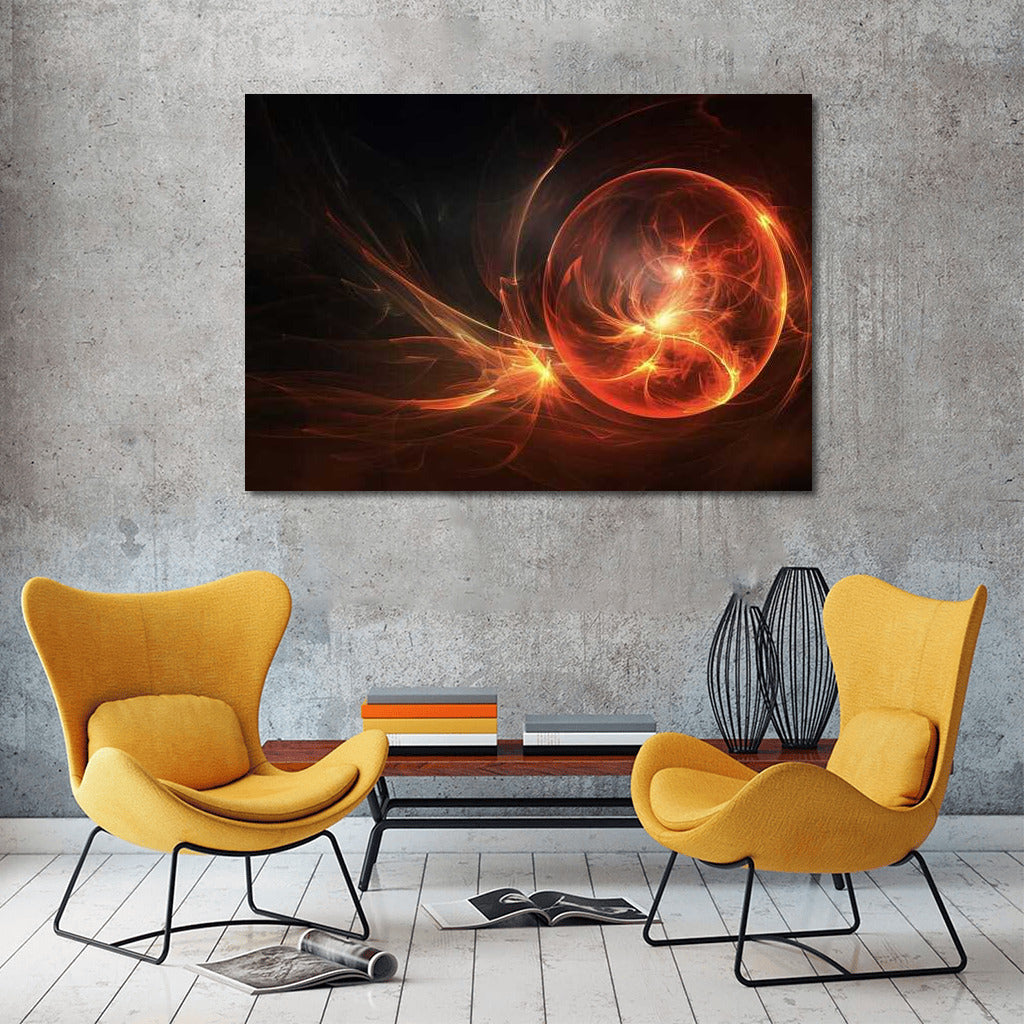 Flame Light: Abstract Ball of Energy