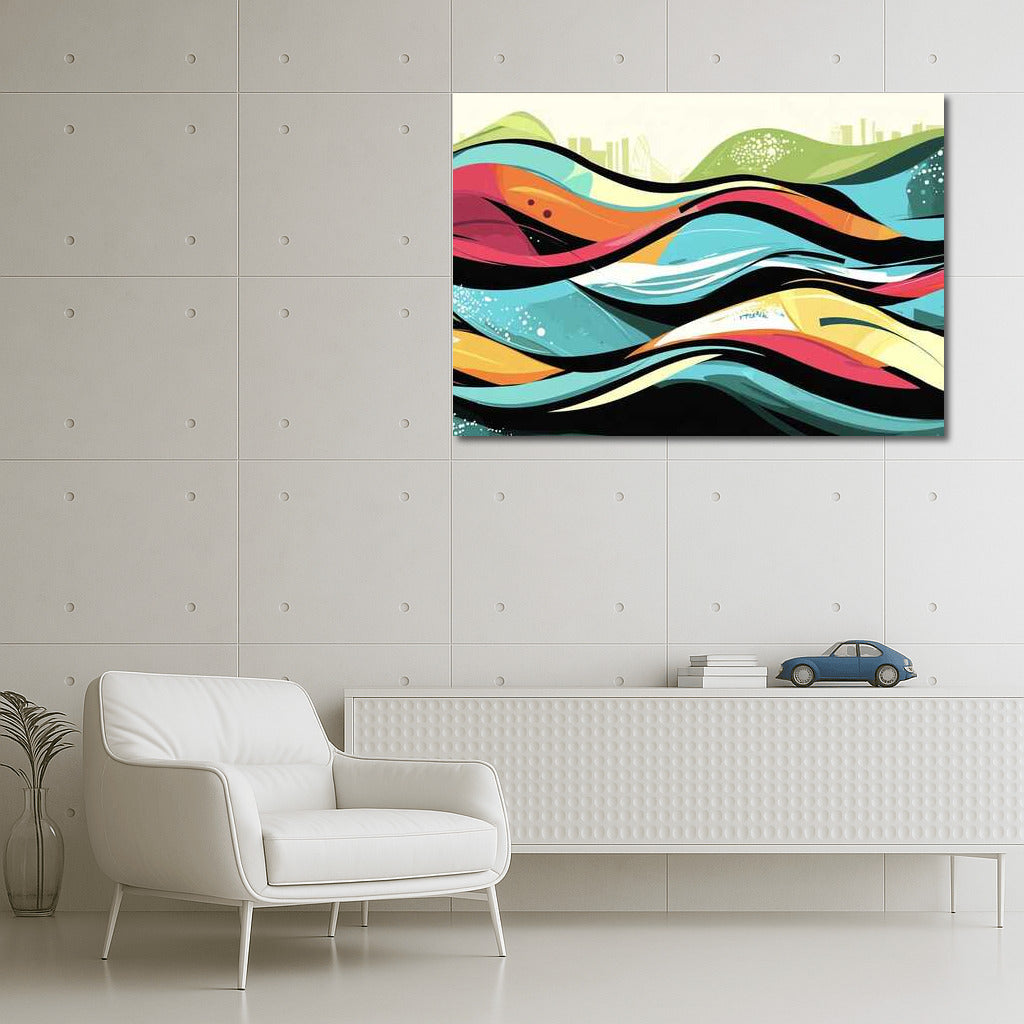 Energy of Color: Abstract Waves